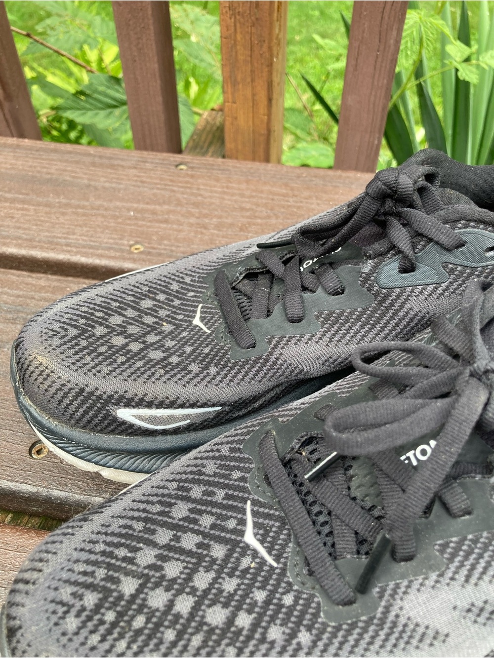 Hoka Clifton 9 Running Shoes for Women Black/White Size 8 B Sneakers - Picture 9 of 12